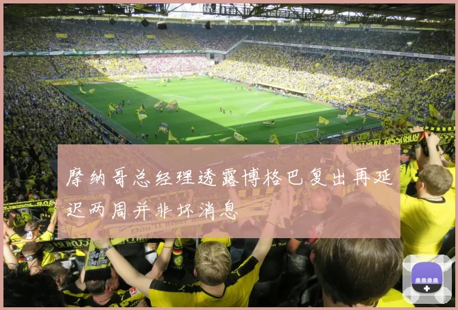 摩纳哥总经理透露博格巴复出再延迟两周并非坏消息